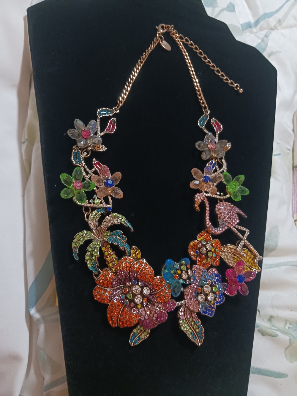 Multicolor Floral Statement Necklace - Women Jewelry